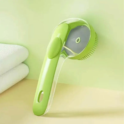 2026 Professional 2-in-1 Pet Bath and Grooming Brush with Integrated Shampoo Dispenser for Effortless Bathing and Massage for Dogs and Cats with Long or Short Hair