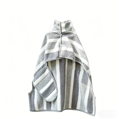 Super Absorbent Quick Dry Dog Bathrobe - Soft and Warm Towel Wrap for All Dog Sizes, Ideal for Post-Bath Drying and Grooming
