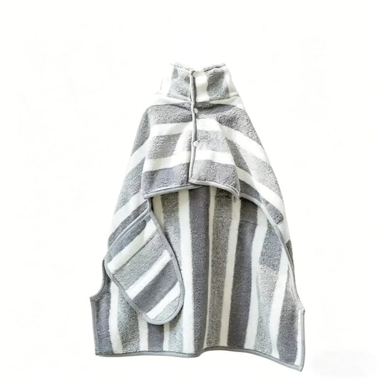 Super Absorbent Quick Dry Dog Bathrobe - Soft and Warm Towel Wrap for All Dog Sizes, Ideal for Post-Bath Drying and Grooming